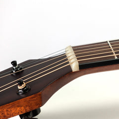Timberidge Mahogany Solid Top Acoustic Electric Small Body Cutaway Guitar (Natural Satin)
