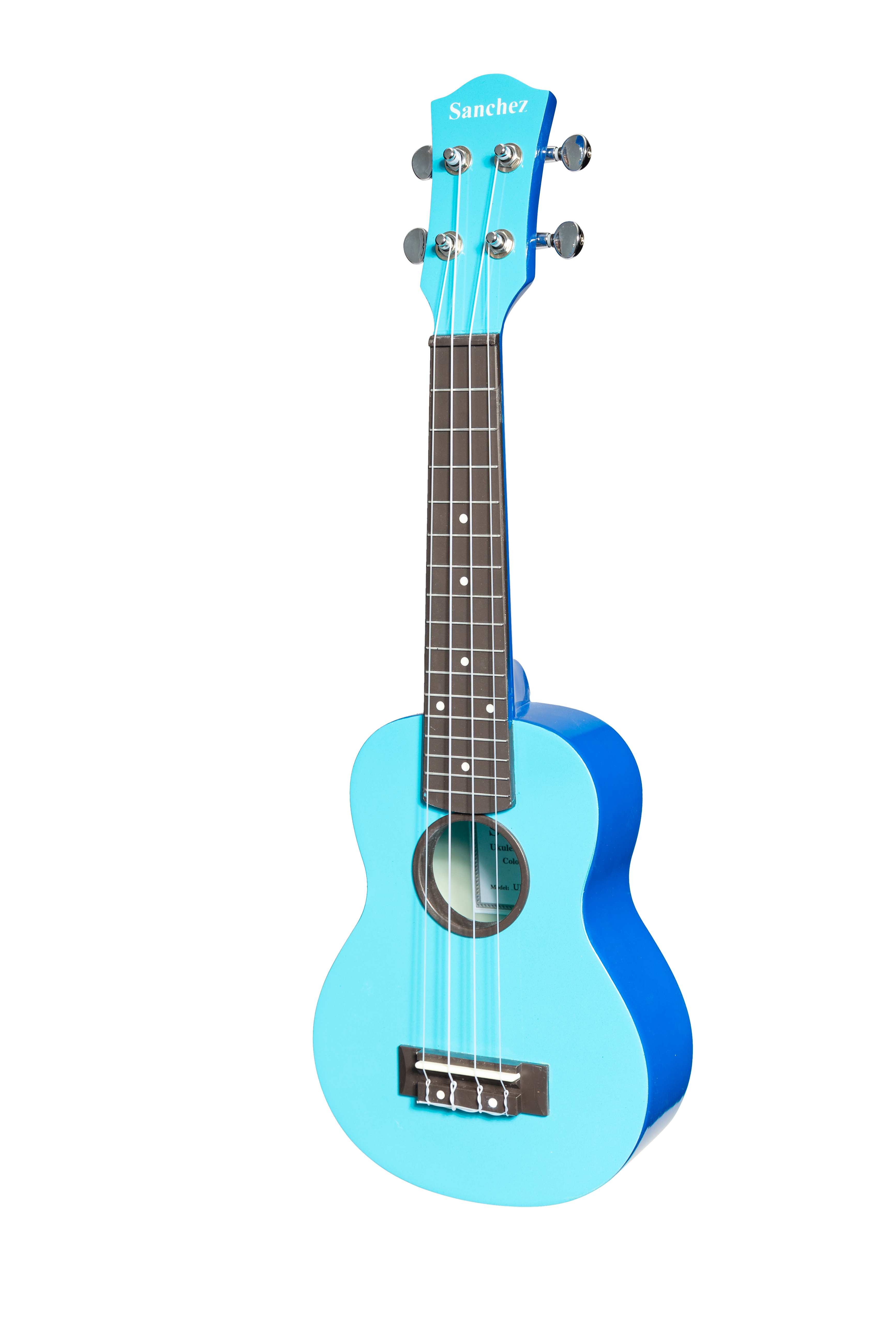 Sanchez ABS Soprano Ukulele with Gigbag (Blue)
