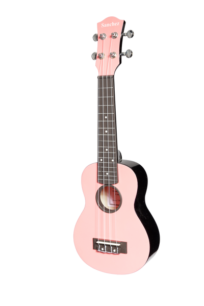 Sanchez ABS Soprano Ukulele with Gigbag (Pink)