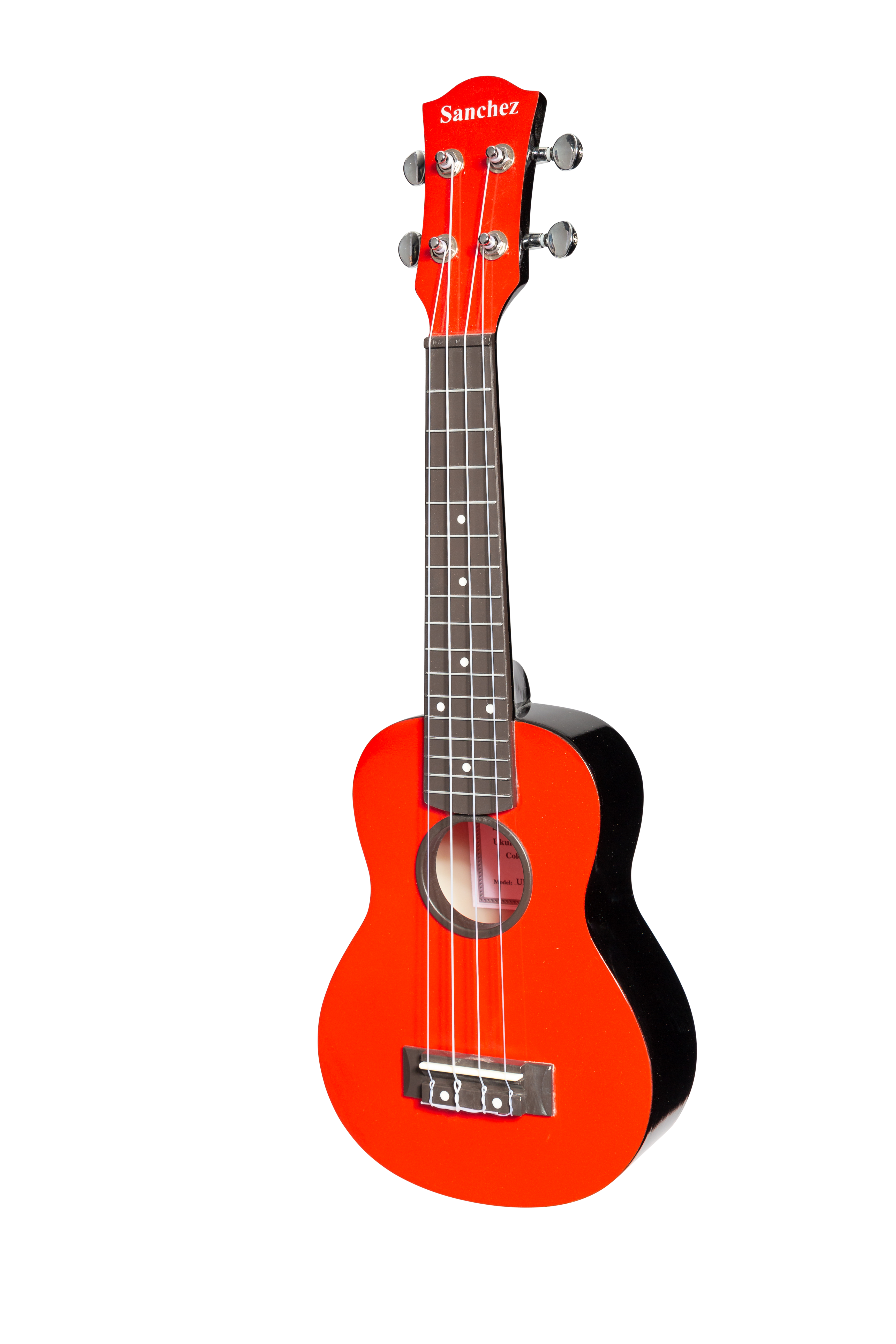 Sanchez ABS Soprano Ukulele with Gigbag (Red)