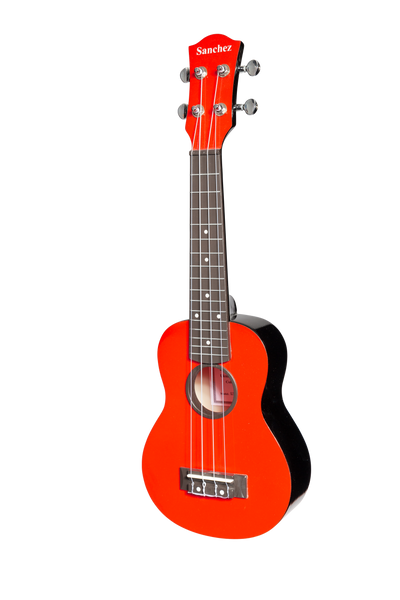 Sanchez ABS Soprano Ukulele with Gigbag (Red)