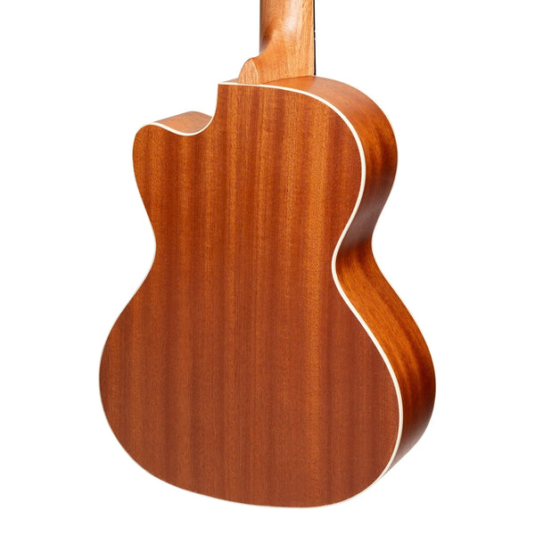 Mojo 'Traditional Series' All Mahogany Cutaway Tenor Ukulele with Gig Bag (Natural Satin)