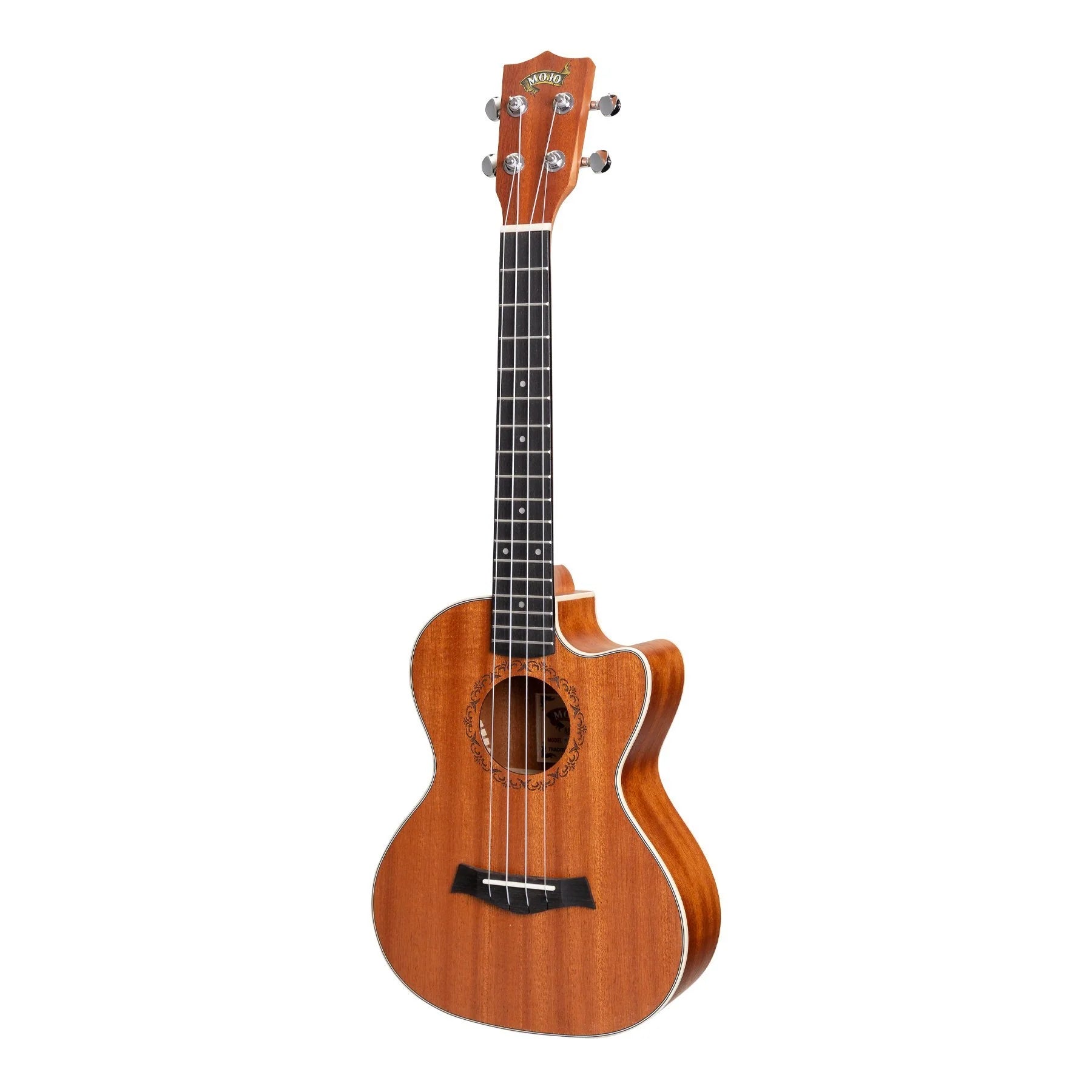 Mojo 'Traditional Series' All Mahogany Cutaway Tenor Ukulele with Gig Bag (Natural Satin)