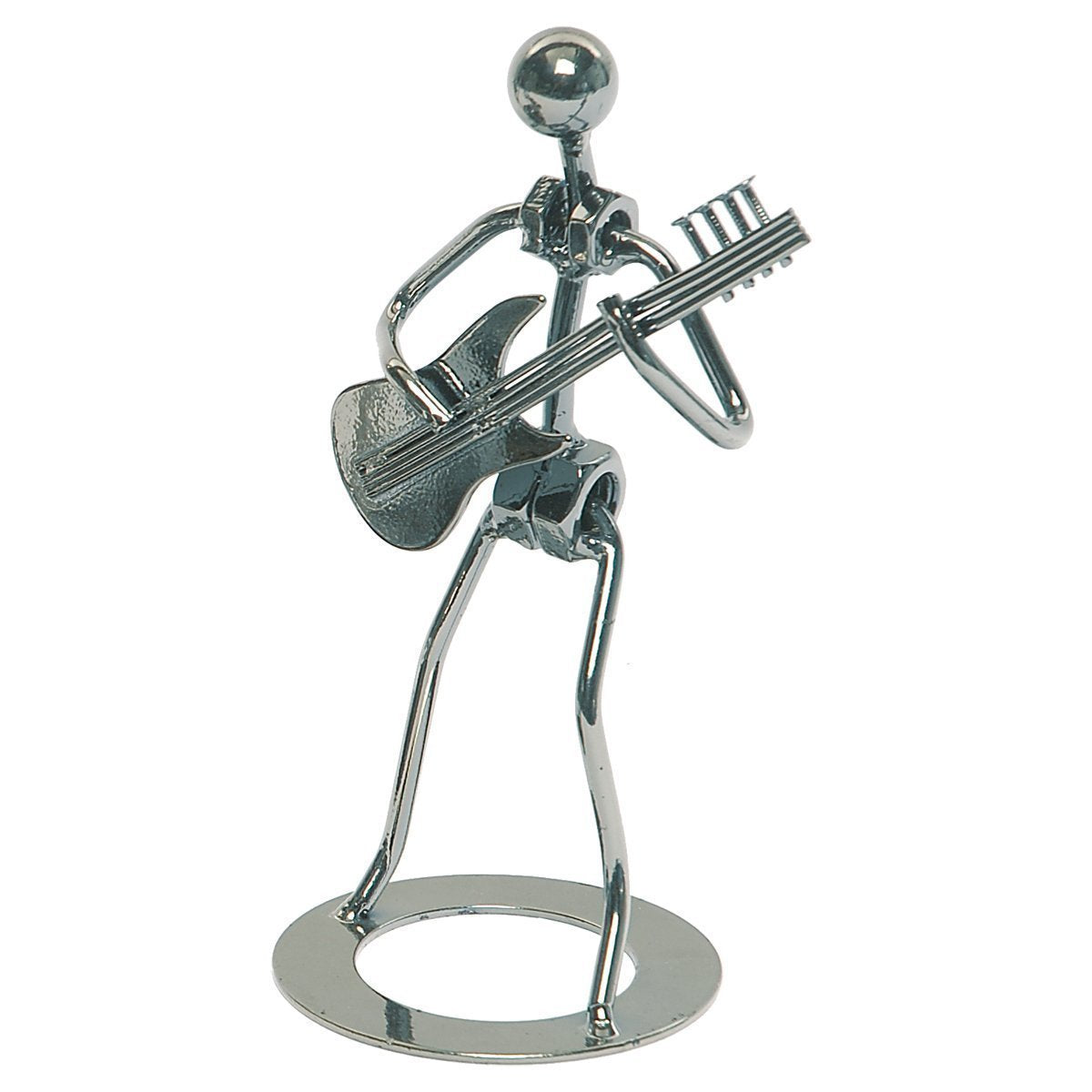 Big Band Metal Figurine (Bass Player)-BBS-BG-CHR