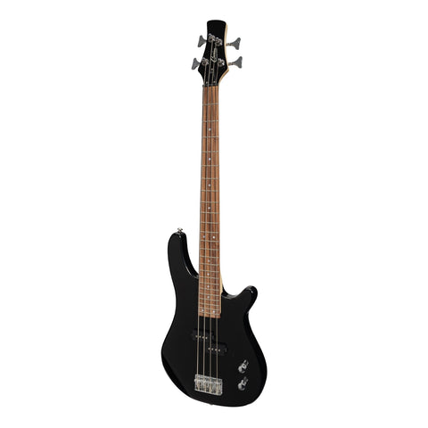 Casino '24 Series' Short Scale Tune-Style Electric Bass Guitar Set (Black)-CTB-24S-BLK