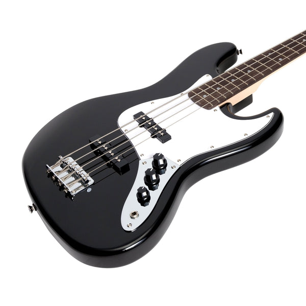 Casino J-Style Electric Bass Guitar (Black)-CJB-21-BLK