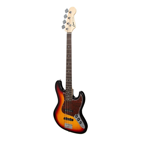 Casino J-Style Electric Bass Guitar (Tobacco Sunburst)-CJB-21-TSB