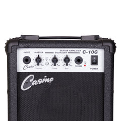 Casino ST-Style Electric Guitar and 10 Watt Amplifier Pack (Candy Apple Red)-CP-E5-CAR
