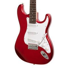 Casino ST-Style Electric Guitar and 10 Watt Amplifier Pack (Candy Apple Red)-CP-E5-CAR
