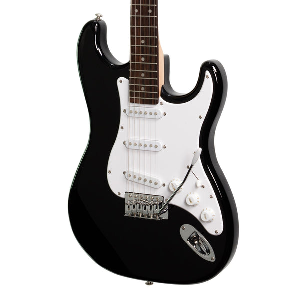 Casino ST-Style Electric Guitar and 15 Watt Amplifier Pack (Black)