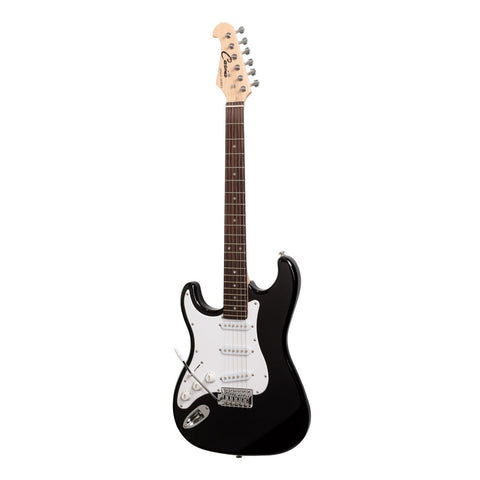 Casino ST-Style Left Handed Electric Guitar and 15 Watt Amplifier Pack (Black)-CP-E1L-BLK