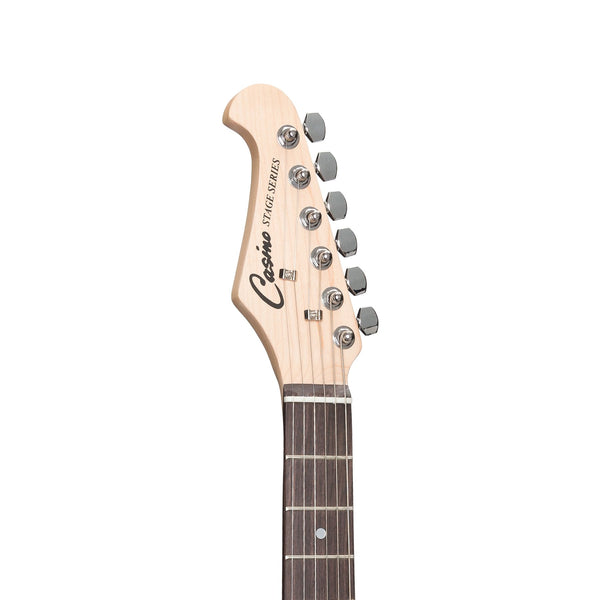 Casino ST-Style Left Handed Short-Scale Electric Guitar Set (Black)-CST-20L-BLK