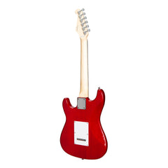 Casino ST-Style Short Scale Electric Guitar and 10 Watt Amplifier Pack (Transparent Wine Red)
