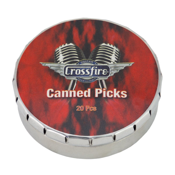 Crossfire 0.58mm Canned Guitar Picks (20 Pack Assorted)-CPT-1T-20