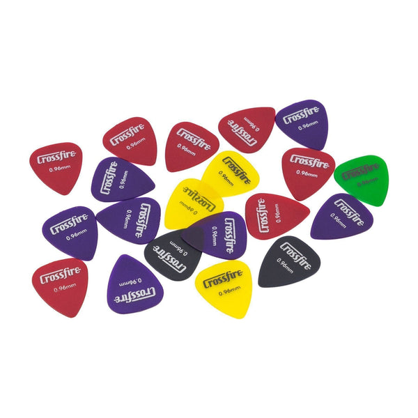 Crossfire 0.96mm Canned Guitar Picks (20 Pack Assorted)-CPT-5T-20