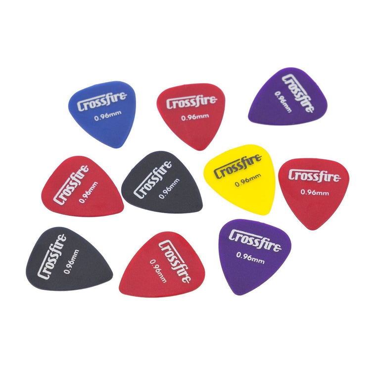 Crossfire 0.96mm Guitar Picks (10 Pack Assorted)