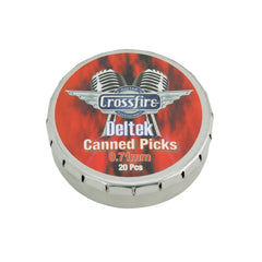 Crossfire Deltek 0.71mm Canned Guitar Picks (20 Pack Assorted)-CPT-D71T-20