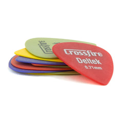 Crossfire Deltek 0.71mm Guitar Picks (10 Pack Assorted)