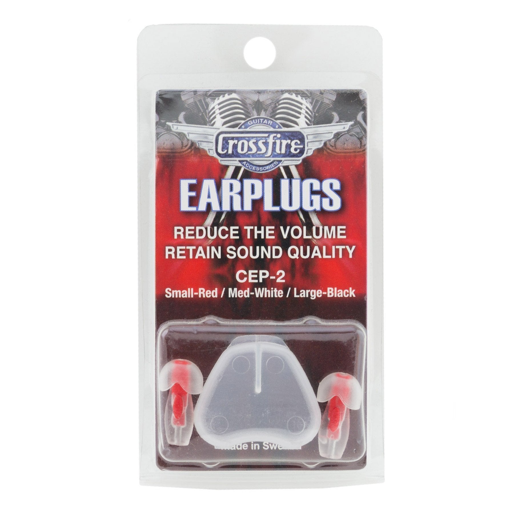 Crossfire Deluxe Earplugs (Small Red)-CEP-2-SM
