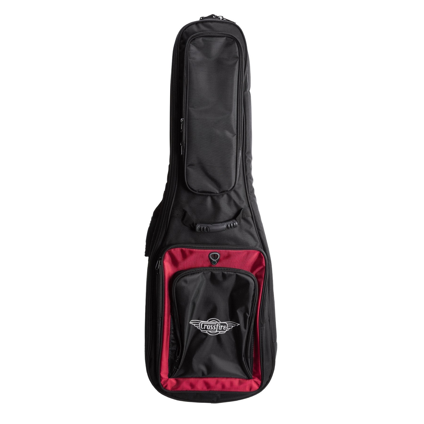 Crossfire Deluxe Padded Electric Guitar Gig Bag (Black)-XFGB-DE-BLK