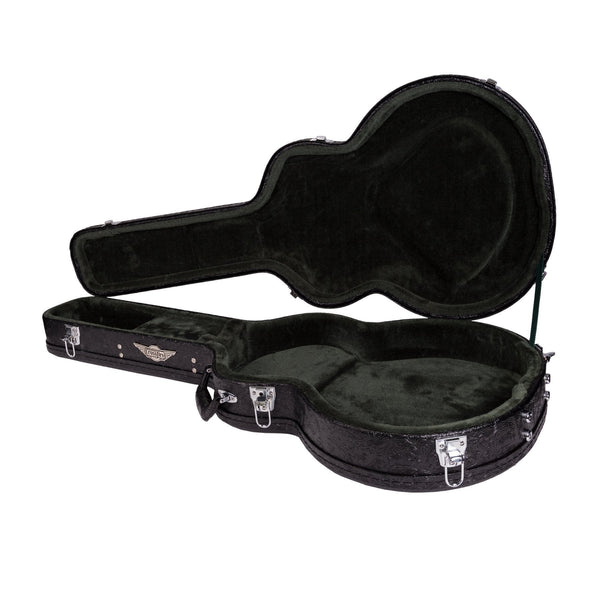 Crossfire Deluxe Shaped 335-Style Electric Guitar Hard Case (Paisley Black)