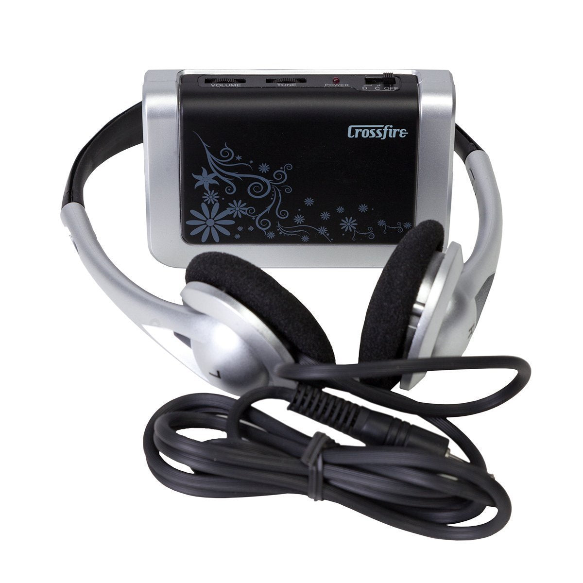 Crossfire Electric Guitar Pocket Amplifier & Headphone Set (Black)-CHPA-301-BLK