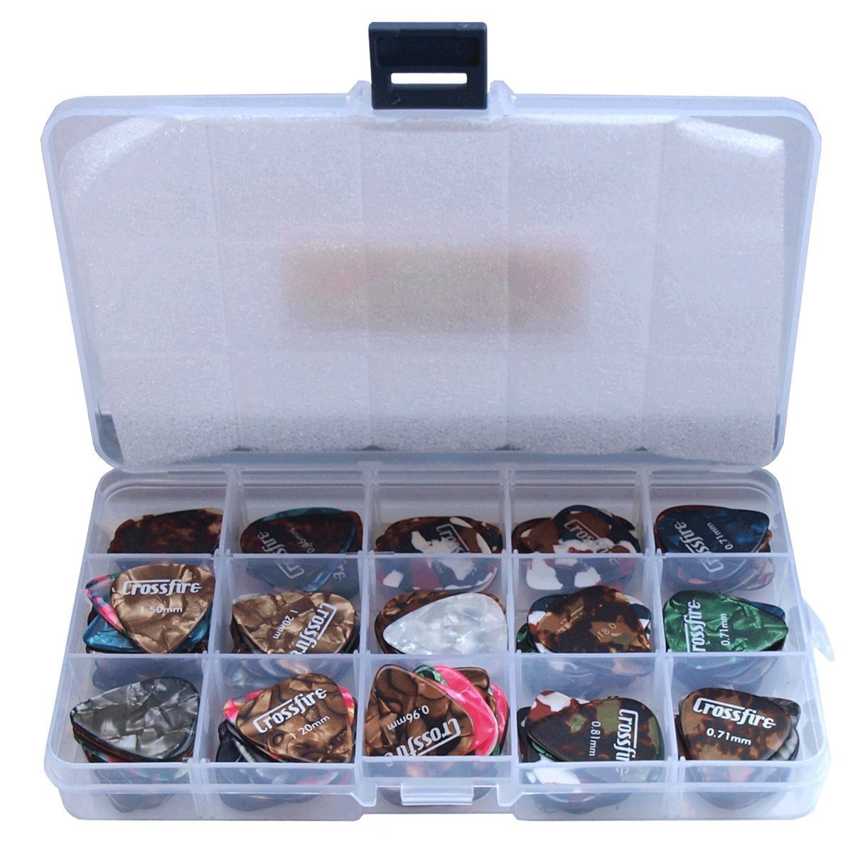 Crossfire Guitar Pick Container Pack (180 Mixed Picks)-CPB-180