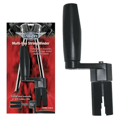Crossfire Heavy Duty Multi-Use Guitar String Winder (Removable Head For Use With Drill)-CSWD-5-BLK
