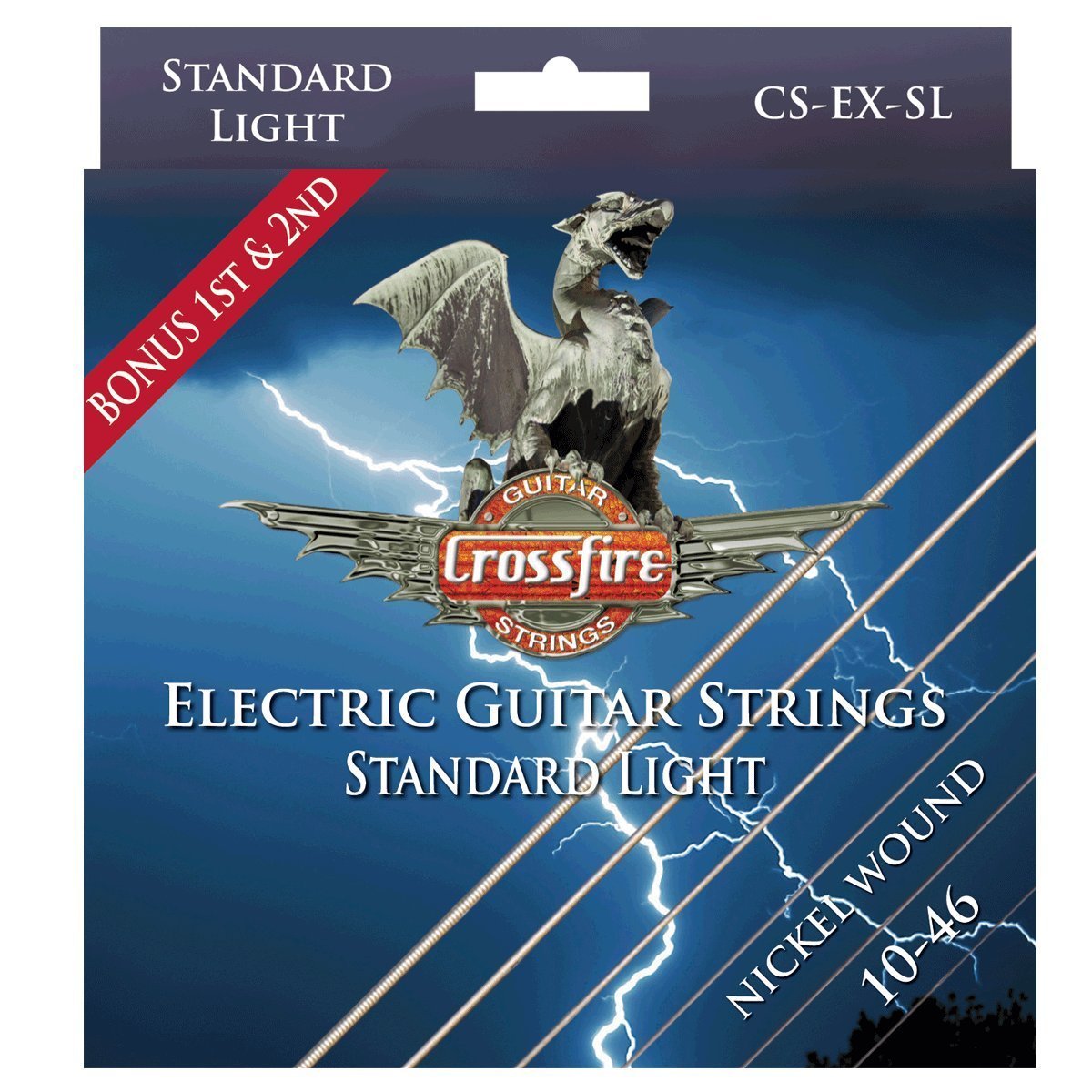 Crossfire Light Electric Guitar Strings (10-46)-CS-EX-SL