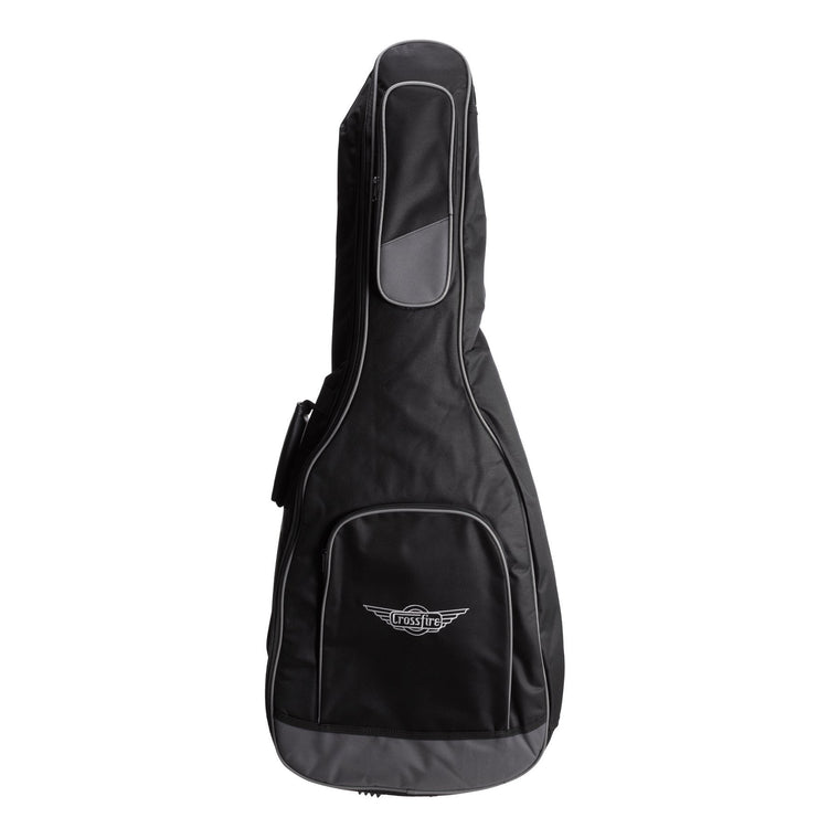 Crossfire Standard Padded Dreadnought Acoustic Guitar Gig Bag (Black)