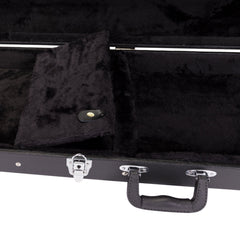 Crossfire Standard Rectangular ST and TE-Style Electric Guitar Hard Case (Black)