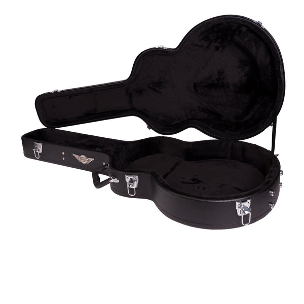Crossfire Standard Shaped 335-Style Electric Guitar Hard Case (Black)