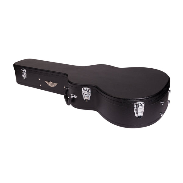 Crossfire Standard Shaped Parlour Guitar Hard Case (Black)