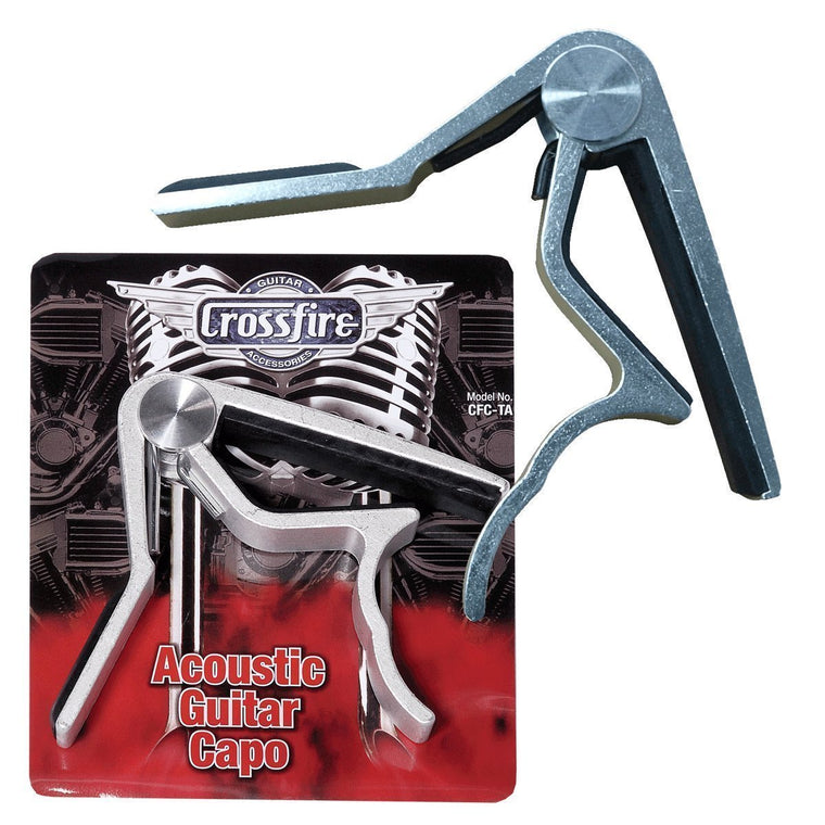 Crossfire Trigger-Style Acoustic Guitar Capo (Nickel)