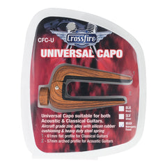 Crossfire Universal Acoustic and Classical Guitar Capo (Mahogany)