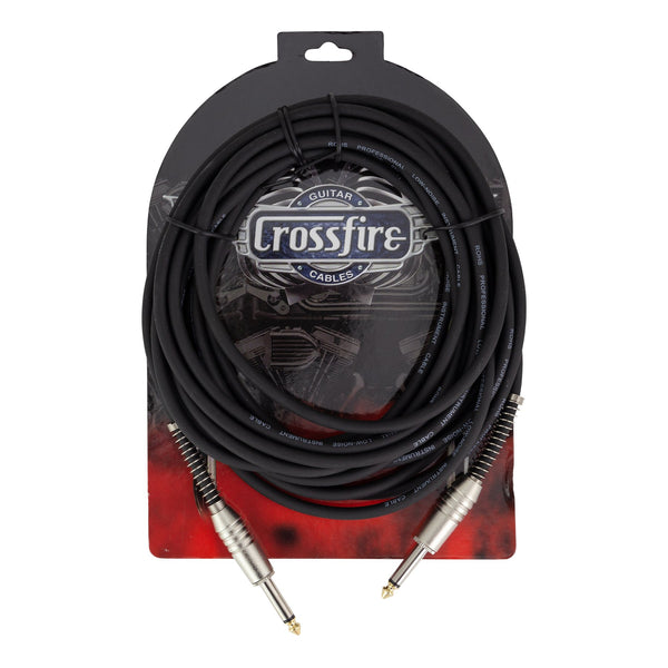 Crosssfire 20' / 6 Metre Instrument Cable with Straight Metal Jacks-CGC-MP2-20