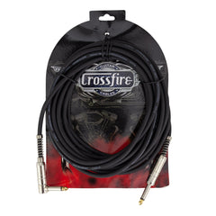 Crosssfire 20' / 6 Metre Instrument Cable with Straight/Angled Metal Jacks-CGC-MP2-20L