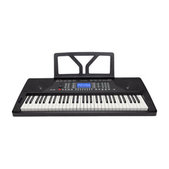 Crown CK-86 Touch Sensitive Multi-Function 61-Key Electronic Portable Keyboard with USB (Black)-CK-86-BLK