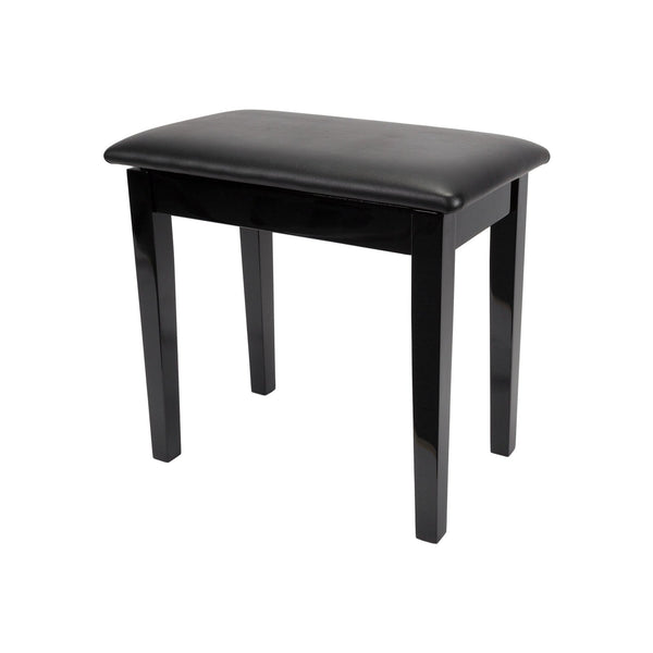 Crown Compact Piano Stool with Storage Compartment (Black)-CPS-2S-BLK