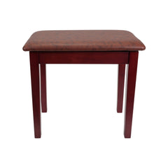 Crown Compact Piano Stool with Storage Compartment (Mahogany)