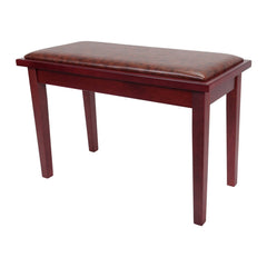Crown Deluxe Timber Trim Duet Piano Stool with Storage Compartment (Mahogany)-CPS-1-MAH