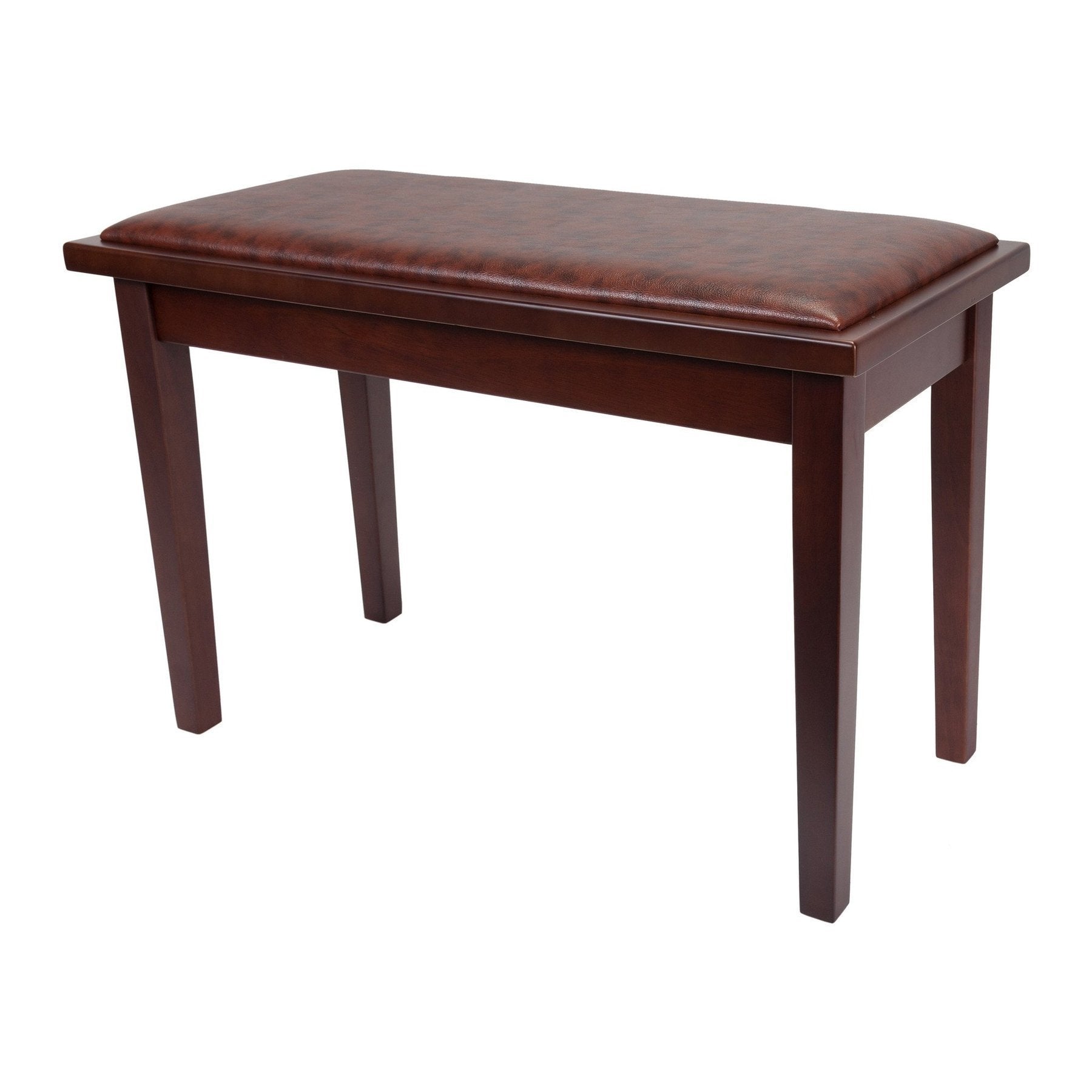Crown Deluxe Timber Trim Duet Piano Stool with Storage Compartment (Walnut)-CPS-1-WAL