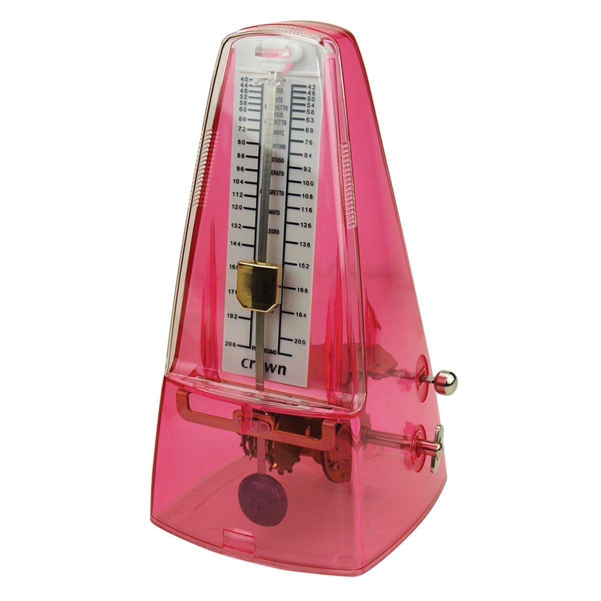 Crown Traditional Metronome (Transparent Pink)-CMT-19-LPK