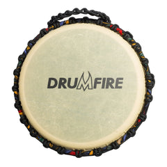 Drumfire 10" Synthetic Head Rope Djembe (Multicolour)-DFP-RD1066-MUC