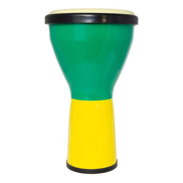 Drumfire 8" Synthetic Head Kids Djembe (Green/Yellow)-DFP-ABS8-GY
