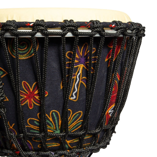 Drumfire 8" Synthetic Head Rope Djembe (Multicolour)