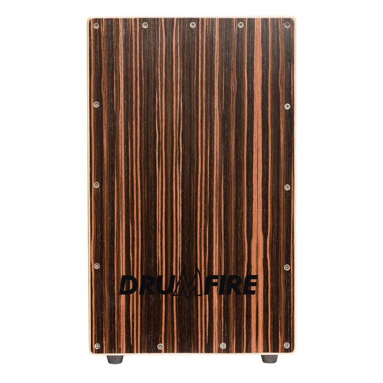 Drumfire Ebony Front Wooden Cajon