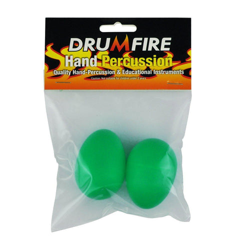 Drumfire Egg Shaker Pair (Green)