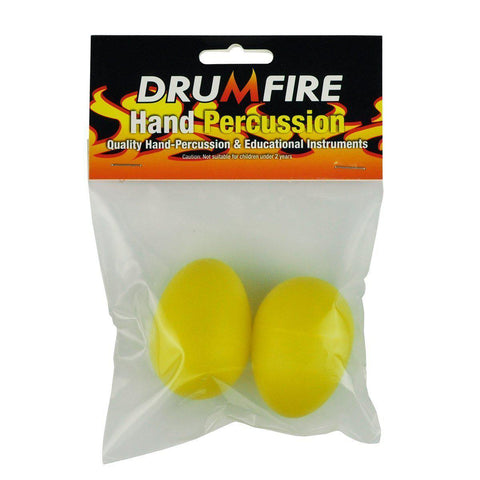 Drumfire Egg Shaker Pair (Yellow)-DFP-ESK-YEL