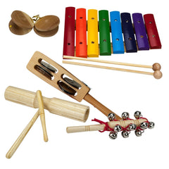 Drumfire Hand Percussion Pack with Wooden Crate (5-Piece)-DFP-EP1